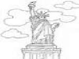 Play Coloring monuments america - 1 - statue of liberty