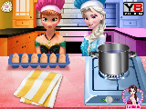 Play Elsa and anna eggs painting