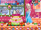 Jugar a Elsa winter cake prepare
