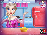 Play Elsa cooking tiramisu