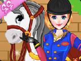 Play Girl and horse dressup