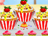Play Cupcake party - toffee popcorn cupcakes
