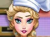 Play Pregnant elsa baking pancakes