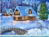 Spielen Winter house puzzle jigsaw