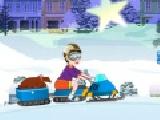 Play Snowmobile stunt drive