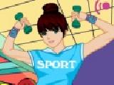 Play Fitness girl dress up