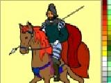 Play Coloring: knight on horseback