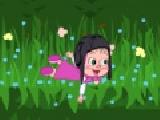 Play Masha and the bear: who will fly farther?