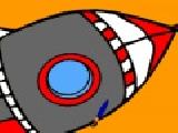 Play Flying space rocket coloring