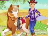 Jugar a Barbie country house