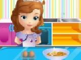 Play Sofia the first cooking pumpkin tart