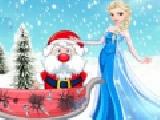 Play Elsa helps santa
