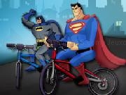 Play Batman VS Superman BMX Race