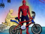 Play Spiderman BMX Race