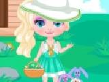 Play Baby elsa easter egg hunt