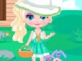 Play Baby elsa easter egg hunt