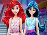 Play Ariel and jasmine mall shopping
