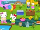 Play Hello kitty picnic spot find 10 difference