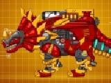 Play Steel dino toy mechanic triceratops
