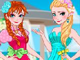 Play Elsa and anna bridemaids dresses