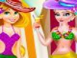 Play Elsa and rapunzel swimsuits fashion