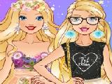Play Barbie pretty in tulle dresses