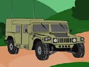 Play Army Hummer Cartoon Puzzle