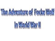 Play TheAdventureofFockeWolfinWorldWar II