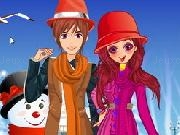 Play Winter Couple Love Dressup