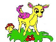 Play Cute Deer Coloring Game