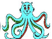 Play Old Octopus Coloring Game