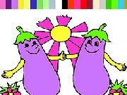 Play Purple Eggplants Coloring Game