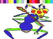 Play Space Warrior Coloring Game