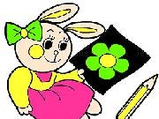 Play Little Rabbit Coloring Game