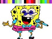 Play Singer Spongebob Coloring Game
