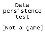 Play Data persistence test