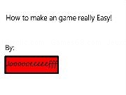 Play How to make a game for newbeginners