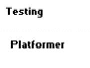 Play Test Platformer