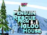 Play penguin rescue from igloo house