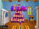 Play colorful log house escape