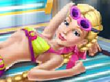 Play Barbie rapunzel tanning