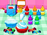 Play Cooking colorful cupcakes