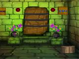 Play green stone house escape