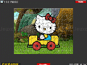Play Hello Kitty Car Puzzle