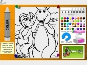 Play Barney coloring