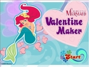 Play The little mermaid valentine maker