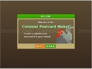 Play Colonial postcard maker