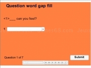 Play Beginner question word gap fill