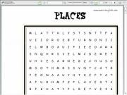 Play Places 1 wordsearch