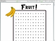 Play Fruit wordsearch